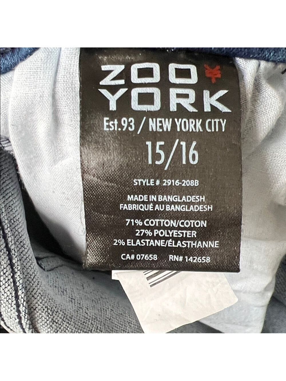Zoo York Dark Wash Denim Joggers Boys Size 15/16 - Picture 8 of 9